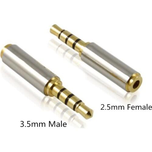 Audio Jack 2.5mm Audio Connector 2.5to3.5 Headphone Jack Hifi Male Plug Earphone Repair Cable Solder Wire AUX 2.5 Jack Adapter