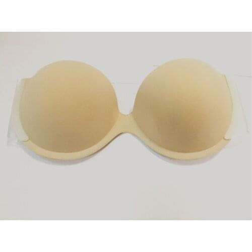 Strapless Bras Seamless Invisible Bra 1/2 Cup Push Up Soft Women Ladies Dress Wedding Party Underwear
