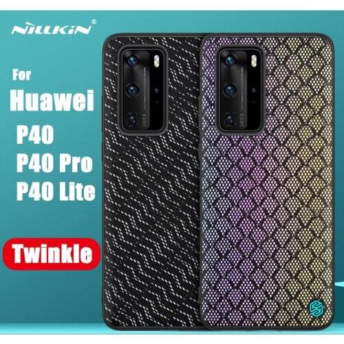 NILLKIN Twinkle Phone Case For Huawei P40 Pro P40 Lite Luxury Flexible TPU PC Back Shell Cover Case Fundas Coque