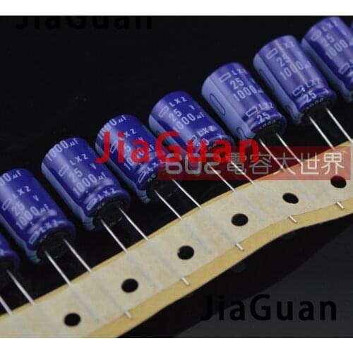 20pcs NEW NIPPON LXZ 25V1000UF 12.5X20MM electrolytic capacitor NCC 1000UF 25V lxz CHEMI-CON 1000uF/25v Ultra Low Impedance