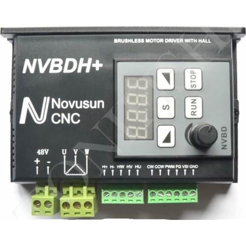 Feeshipping NVBDH+ 600W Brushless Motor Driver Controller CNC for Spindle Engraving Machine