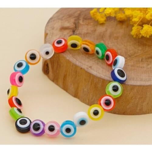 Go2Boho Turkish Evil Eye Bracelet For Women Jewelry Colorful Greek Eye Beaded Bracelets Strand Pulsera 2021 Lucky Braclets