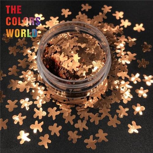 Gingerbread Man 8MM Nails Glitter Nail Art Decoration Makeup Tumblers Craft Handmade DIY Accessoires Festival Party Supplier