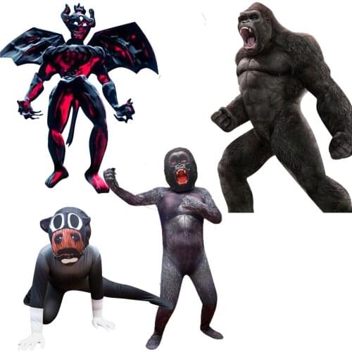 Orangutan Cosplay costume Mascot Animal Monkey For Halloween Purim Carnival Fancy Gorilla Dress Kid Anime Funny Party clothes