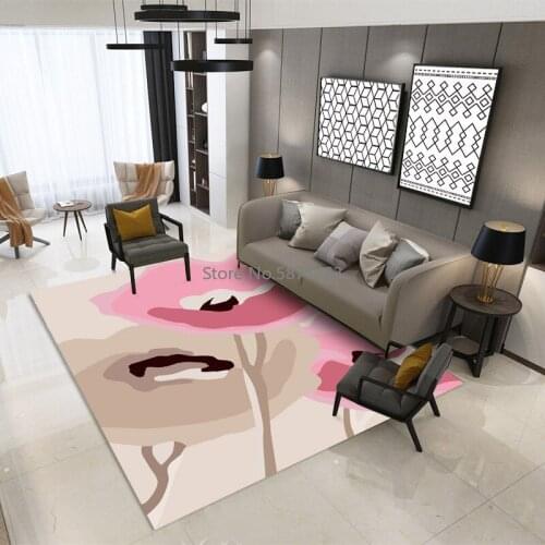 Simplicity Geometric 3D Print Living Room Carpet Chinese Style Bedroom Carpets Gold Curve Nordic Rugs And Carpet For Study Room