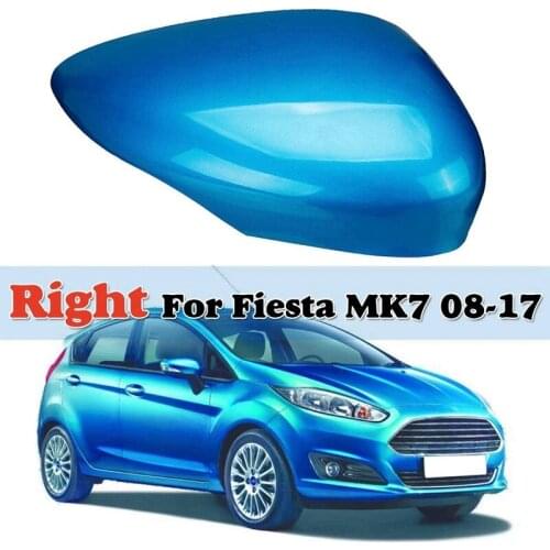 Wing Door Rearview Mirror Cover for Ford Fiesta MK7 2008 2009 2010 2011 2012 2013 2014 2015 2016 2017 Blue