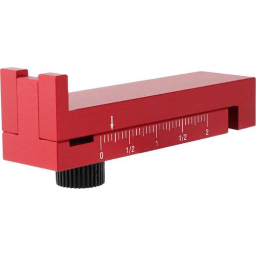 Depth Measuring Ruler Dual Scale Saw Gaps Gauge for Engraving Table Table Saw Cantilever Saw Bevel Saw