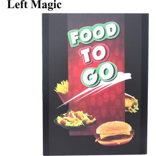 Food To Go Magic Tricks Super Hamburg Takeaway Street Close-Up Stage Magic Props Accessories Mentalism Gimmick