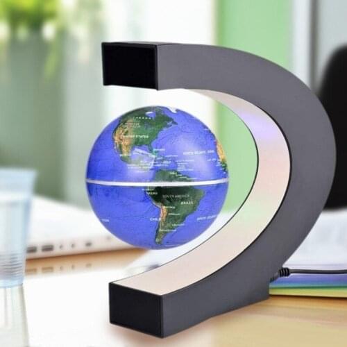 Magnetic Levitation Floating Globe LED World Map Electronic Antigravity Lamp Novelty Ball Light Home Office Decoration EU Plug