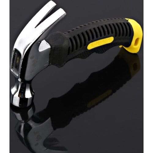 160mm Mini Claw Hammer High Carbon Steel Vehicle Safety Hammers Emergency Tool Multifunctional Wood Nail Hammer Car Safety Tools