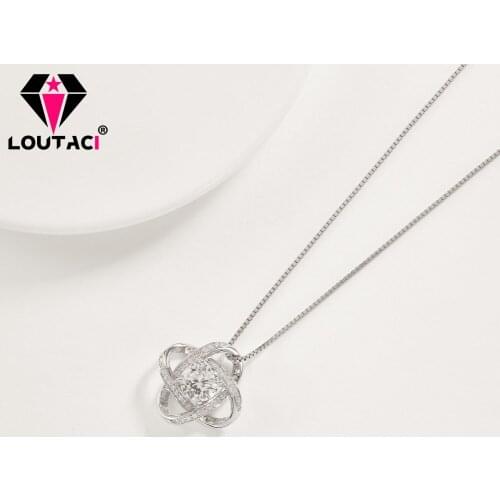 S925 Sterling Silver Internet Burst Fashion Windmill Bright Custom Pendant Necklace