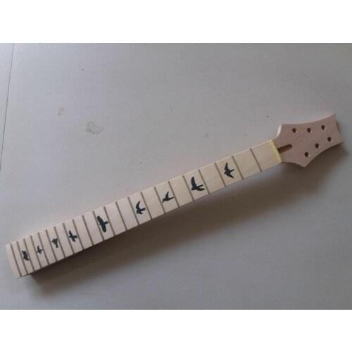 Unfinished Mahogany 22 Frets Electric Guitar Neck Maple Fingerboard Bolt-On Neck 24.75"