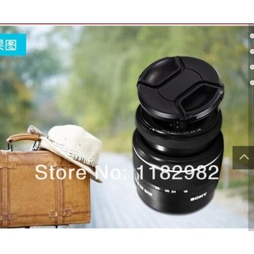 New 55 mm Center Pinch Front Lens Cap for Lens Filters