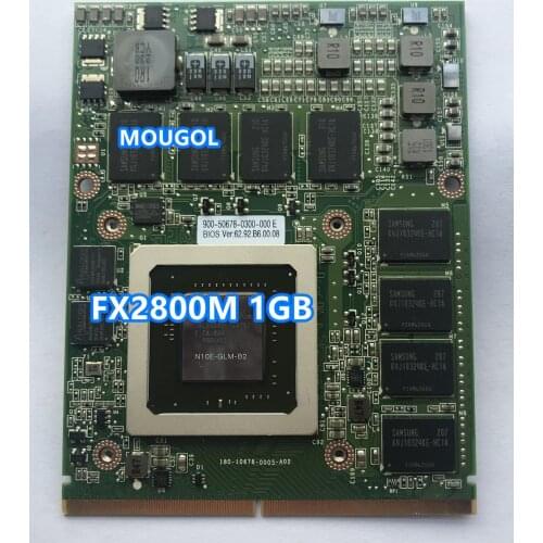 FX2800M FX 2800M Graphics Video Card N10E-GLM-B2 DDR3 1GB for Laptop HP 8740W 8730W display card test 100