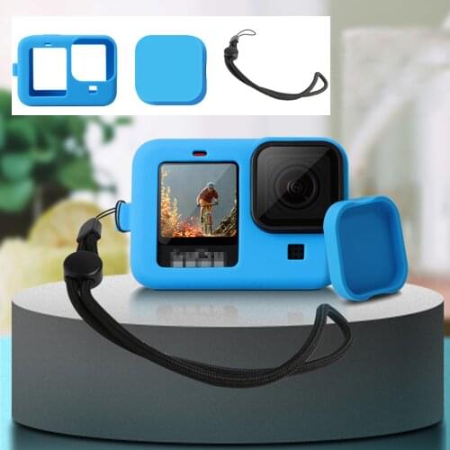 Protable Lens Cap Cover for GoPro Hero 9 Action Camera Dustproof Scratchproof Waterproof Protective Frame Case Shell Accessory