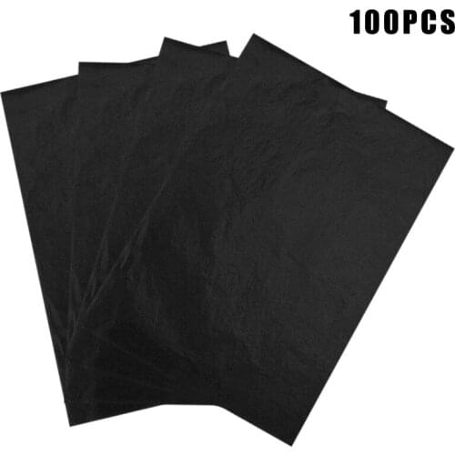 Durable for multiple use without stains 100 Pcs Carbon Paper Transfer Copy Sheets Graphite Tracing A4 for Wood Canvas Art TS2