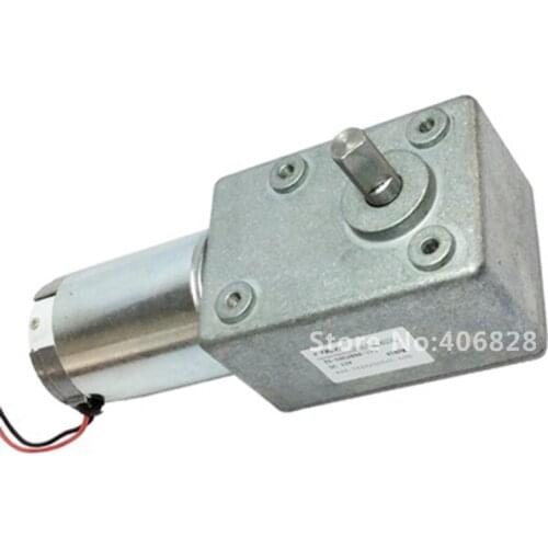 Gear Motor 15W 12V Worm Gear Motor Low Speed 55rpm/min Gearmotor Metal GearBox DC Motor High Torque 27kg.cm Hot Sale