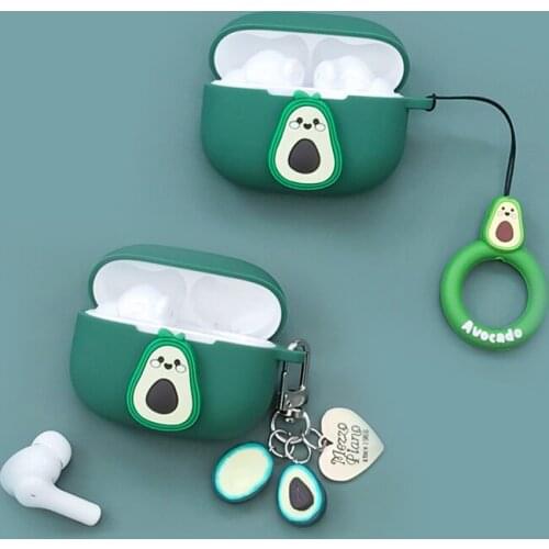 Cute Avocado For Vivo Tws 2E Case Cartoon Silicone Protective Case for Vivo Tws NEO / 2 E Bluetooth Wireless Earphone Case Coque
