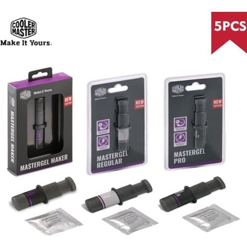 Cooler Master Nano thermal Grease Paste MasterGel 5PCS Compound Silicone Flat Nozzle For GPU/CPU Cooling MG-5 MG-8 MG-11