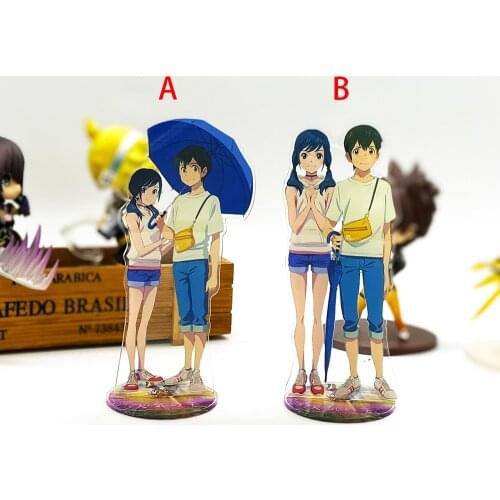 Love Thank You Weathering With You Morishima Amano Hodaka Hina #B acrylic stand figure model holder cake topper anime