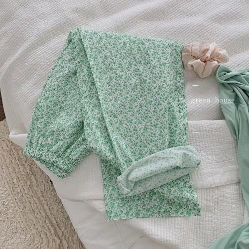 Womens Pajamas Cheap Summer Girl Home Clothes Sleepwear Cotton Bottoms Lounge Wear Loose Harem Sotf Female Large Size Trousers