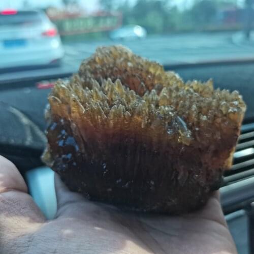 1pcs 100% Natural yellow amber calcite raw stone crystal gem collection of rough rock mineral specimens healing home decor