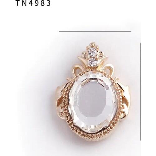 10pcs TN4982 Alloy Zircon Palace mirror Nail Art Crystals nail jewelry Rhinestone nails accessories supplies decorations charms