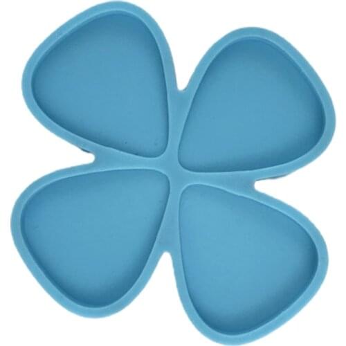 4 Pcs/Set Universal Guitar Picks Epoxy Resin Mold Guitar Plectrums Silicone Mould Guitar Thumb Finger Picks Casting Tool