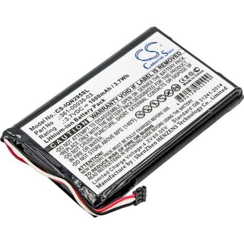 2021 Battery For Garmin 361-00035-03 Nuvi 2557 LMT,Nuvi 2557LMT,Nuvi 2597,Nuvi 2597 LMT 1000mAh / 3.70Wh