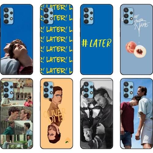 Black tpu Case For Samsung galaxy A32 A42 A52 A72 4g 5g S21 PLUS ultra back cover call me by your name