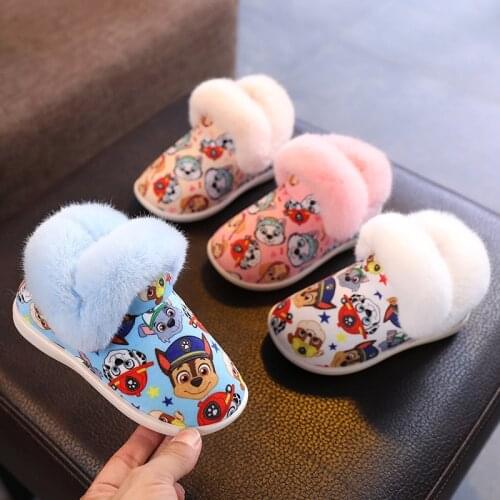 Paw Patrol Kids Cartoon Footwear Boys Girls Shoes Chase Skye Rubble Marshall Anime Figure Outdoor Non-slip Boots For Children