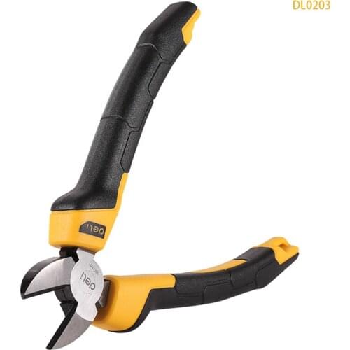Deli 6/7 Inch Diagonal Pliers Chrome Vanadium Steel Industrial Grade Hand Tools Electrician House Has Many Uses Equipment Repair