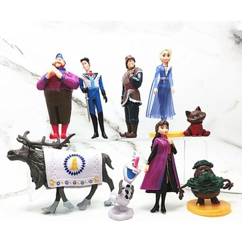 Disney Princess frozen 2 Action Figures Toys Doll Decoration Children Gift