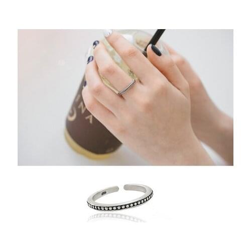 Boho Silver Color Beads Rings for Women Men Statement Finger Rings Engagement Jewelry 2019
