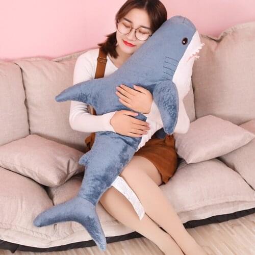 Shark Doll ins Explosion Plush Toy Sea Animal Megalodon Shark Sleeping Pillow Cushion Gift