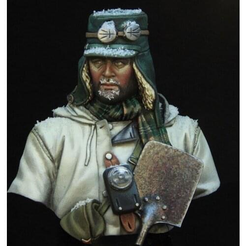 1/10 Scale Unpainted Resin bust Soldier GK figure