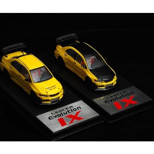 CM Model 1:64 Mitsubishi Lancer Evo 9 Carbon Fiber Version Simulation Model Car