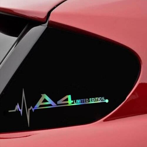 Limited Edition Car sticker and decals for Audi A3 A4 A5 A6 A7 A8 TT Q3 Q5 Q7 A1 B5 B6 B7 B8 B9 8P 8V 8L C6 C5 C7 4F