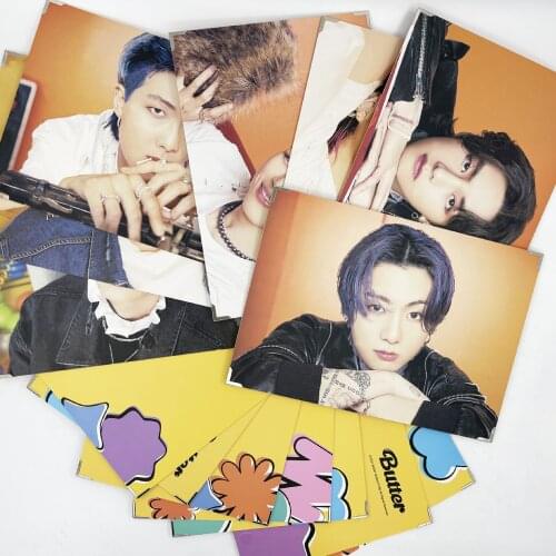 Kpop Butter New Ablum Photo Image Frame JUNGKOOK JIMIN SUGA V RM JIN JHOPE Pictures Fans Gift Collection
