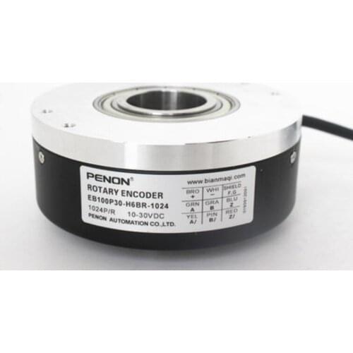 New EB100P30-H6PR-1024 Elco 1024 line rotary encoder with hollow shaft 30mm