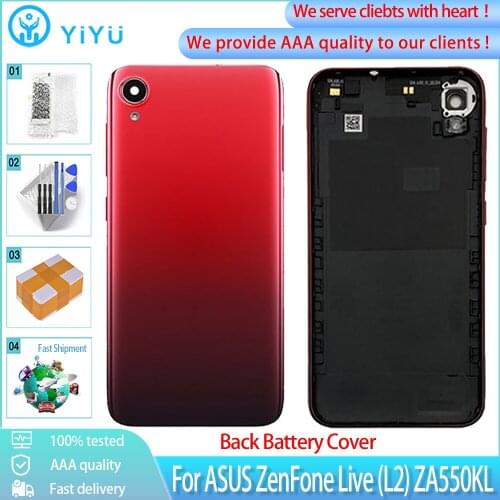 Original Housing For ASUS ZenFone Live (L2) ZA550KL Back Battery Cover Rear Door back case Replacement Parts Free Tools