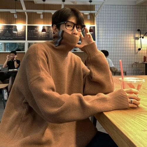 Privathinker 2020 Mens Winter Warm Sweater Korean Streetwear Fashion Pullovers Sweater Autumn Classic Casual Male Clothing