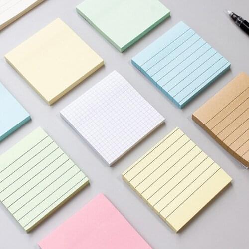Blank Horizontal Grid Memo Pads Scrapbook School Supplies Post Sticky Notes
