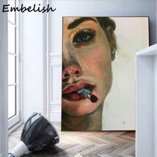 Figure Canvas painting The most beautiful girl in bukowski wall pictures for sitting Room posters and prints Wall Art posters