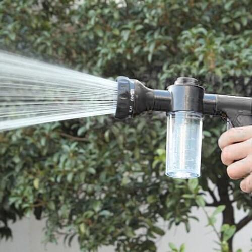 High Pressure Garden Hose Nozzle Adjustable 8 Spray Patterns Foam Sprayer Snow Foam for Watering Plants Dog Bathing