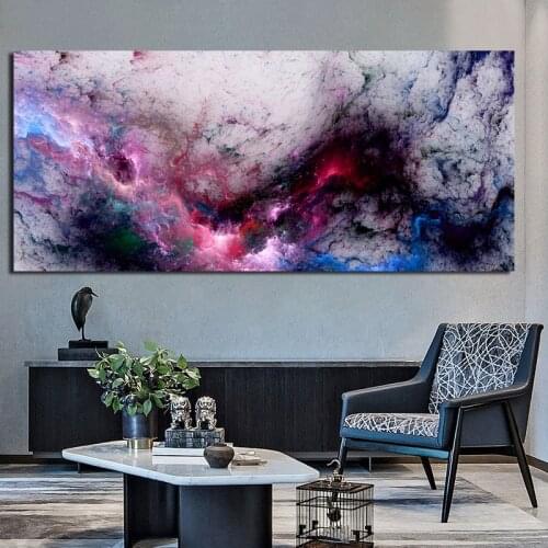 Modern Black Purpl Cloud Abstract Oil Painting Think Independe Wall Picture For Living Room Canvas Modern Art Poster And Prints