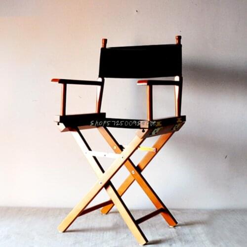 Director chair wooden dining chair computer leisure chair folding portable outdoor canvas chair beach chair bar makeup fishing