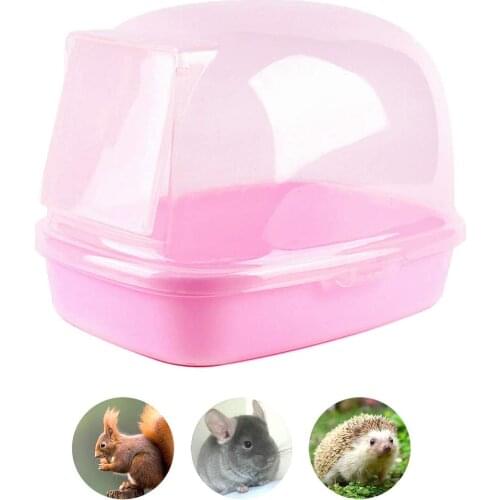 Chinchilla Dry Bath Hedgehog Sand Room Sauna Toilet Shower Room Small Animal Bath House Degus Squirrel Dust Bath Pets Bathroom