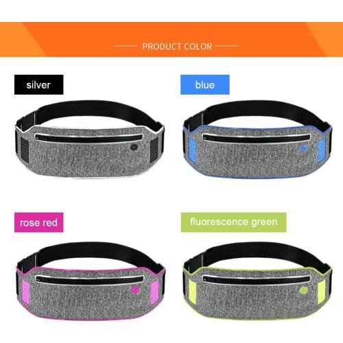 Ultrathin Waist Bum Bag Belt Phone Pouch Belly Bags for Sports Fitness Running Jogging Cycling B88