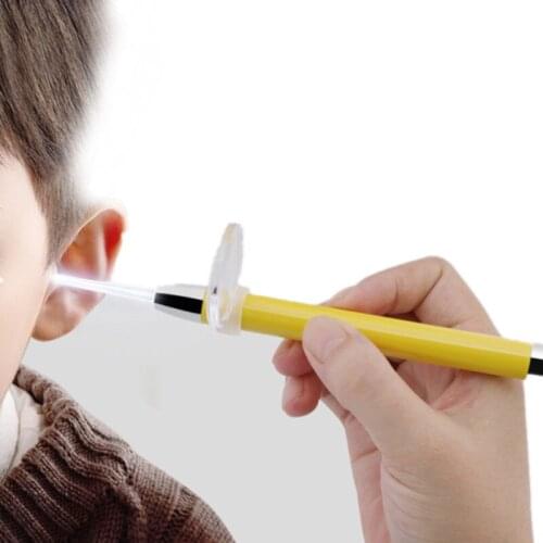 LED Flash Light Ear pick Baby Ear Cleaner light Spoon Cleaning Ear Curette Light Spoon with Magnifier Luminous Ear Curette